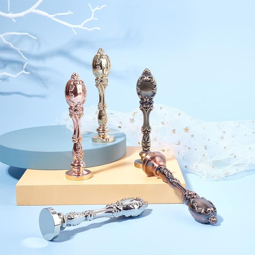 CRASPIRE Wax Seal Stamp Be Our Guest Invitations Sealing Wax Stamps with Alloy Handle 25mm Removable Brass Wedding Wax Seal for Wedding Envelopes