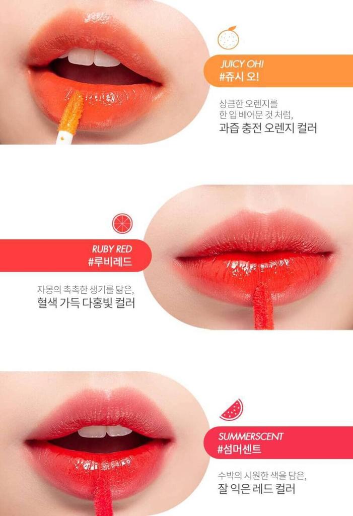 Juicy Lasting Tint 13 Colors Lip Tint Lychee Rom&nd Rom&nd Rom&nd (#09 Coral)