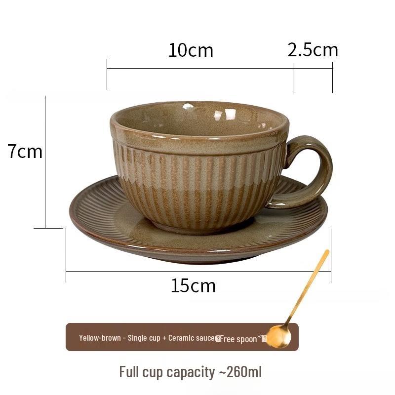 Oeny Japanese Style Kiln Glazed Coffee Cup Set