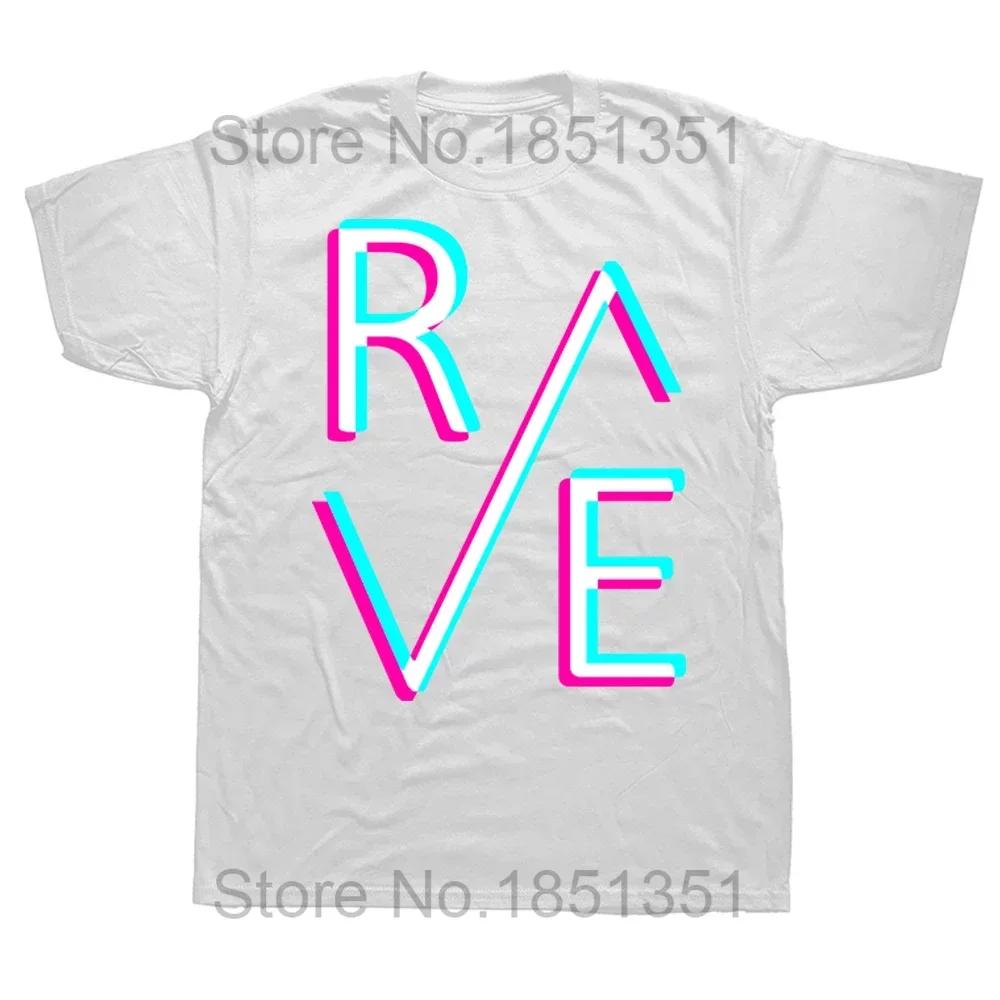 Techno Rave T Shirt Dj Electronic Dance Music Summer Graphic Cotton Streetwear Short Sleeve Birthday Gifts Tshirt Mens Clothing S