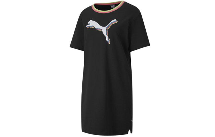 PUMA Short Sleeved Dress Women s Black 585049-01 L