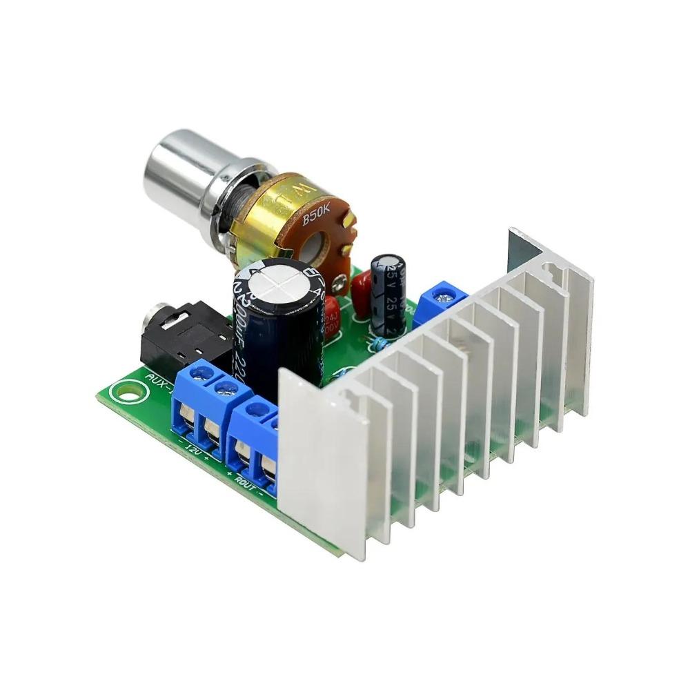 AC/DC 12V TDA7297 2x15W Amplificador de audio digital DIY Kit Módulo de doble canal