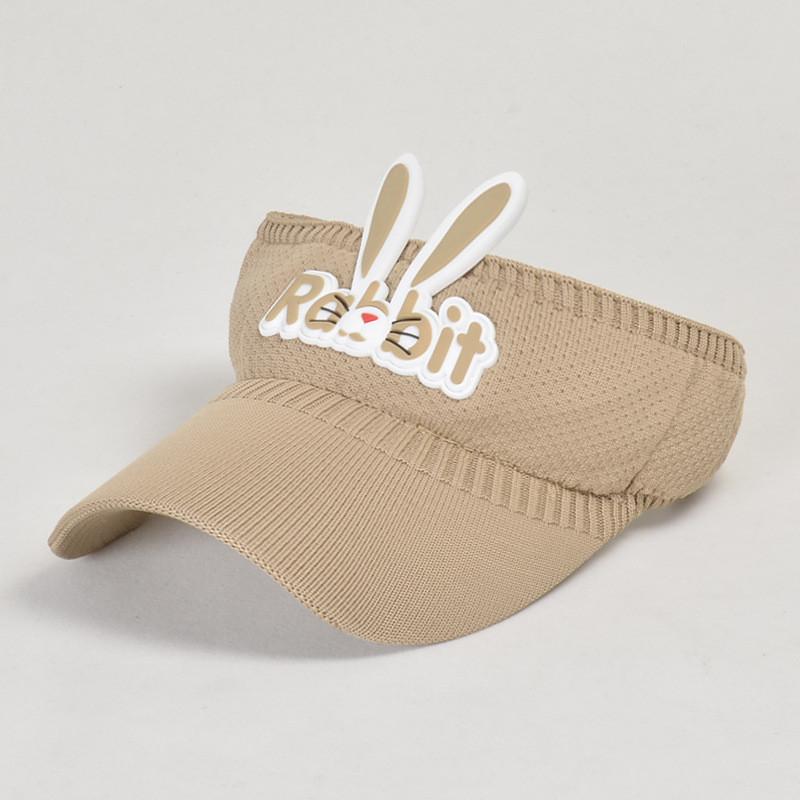 

Childrens Summer Cartoon Bunny Sun Hat With Breathable Polyester For Outdoor Play And Sun Protection Khaki