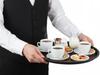 WAITER'S TRAY FOR CARNIVAL NON-SLIP WOOD IMITATION BROWN ROUND 36Cm