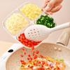 New Four Compartment Side Dish Tray with Handle Anti-Scalding Dinner Plate Hangable Ginger Garlic Storage Tray Home for Kitchen