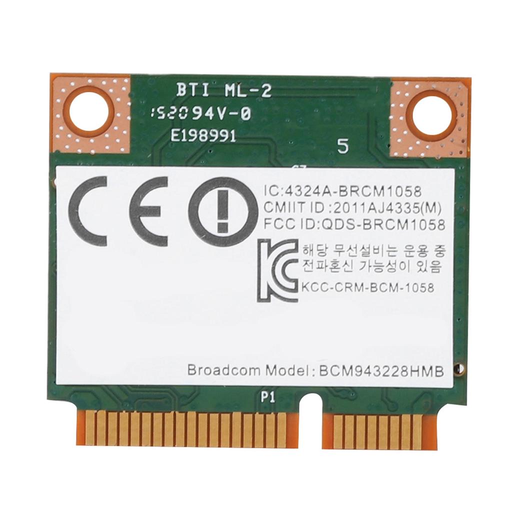 For HP for Broadcom BCM943228HMB Dual Band 300M Mini PCI E Wireless LAN Card with Bluetooth 4.0