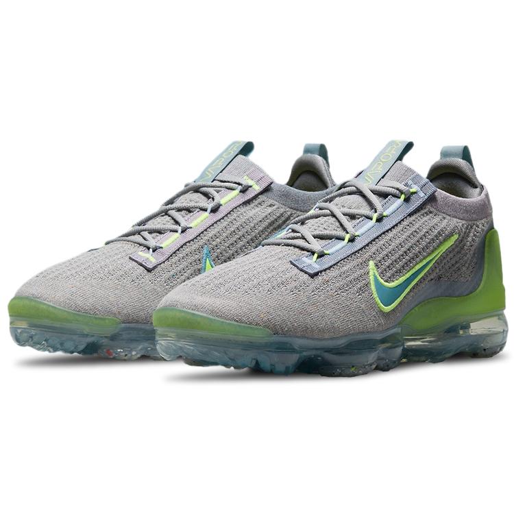 New Nike Air VaporMax 2021 Fk Particle Grey Liquid Lime DH4084-003