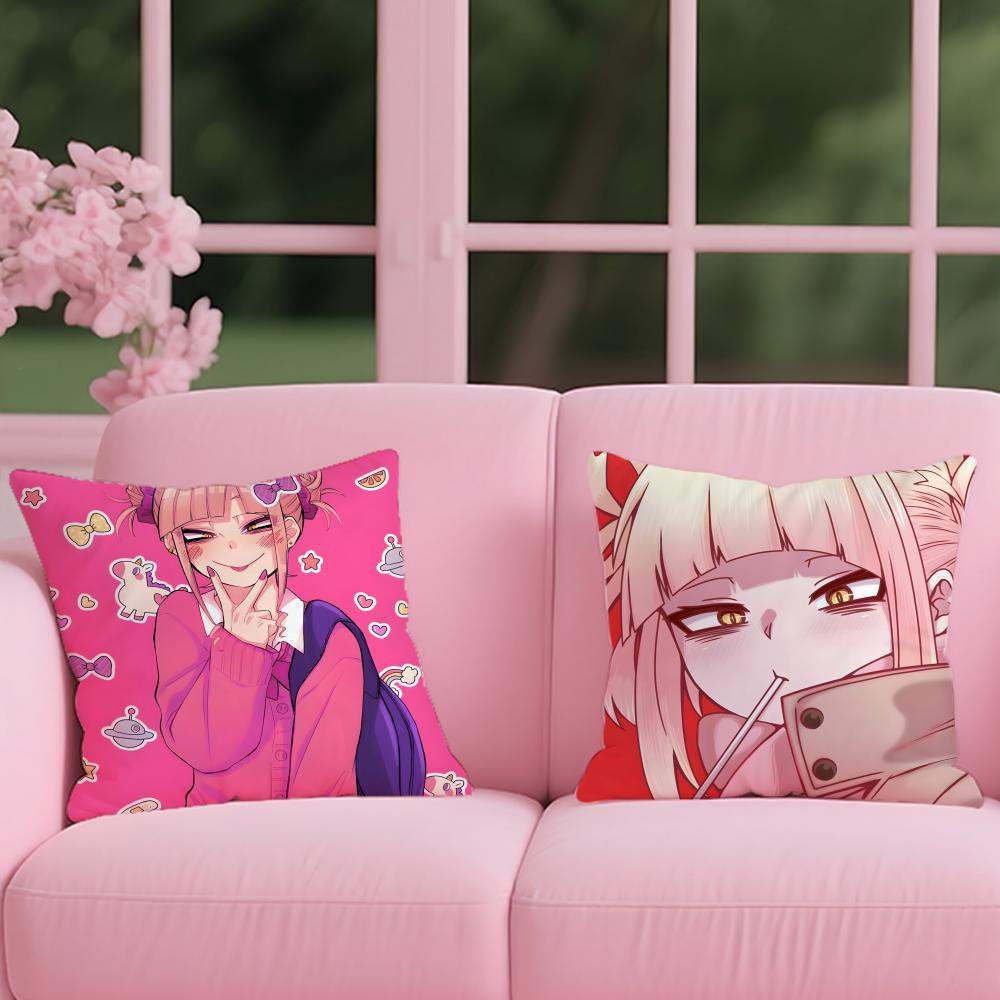 My Hero A-Academia H-Himiko Toga Cushion Cover 2-in-1 Reversible Plush Pillow Cover | Car/Sofa/Bed | Perfect Gift