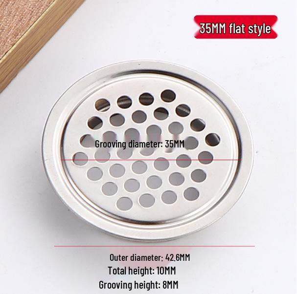 Stainless Steel Round Ventilation Mesh Cover for Cabinets & Wardrobes