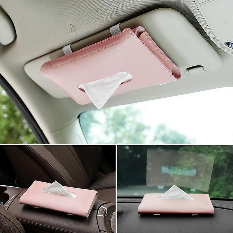 1-Brown-Visor HerMia Luxury Leather Car Visor Tissue Holder Mount Hanging Tissue Holder Case for Car Seat Back Multi-use Paper Towel Cover Case with One Tissue Refill for Car & Truck Decoration 1-Brown-Visor HerMia Luxury Leather Car Visor Tissue Holder Mount Hanging Tissue Holder Case for Car Seat Back Multi-use Paper Towel Cover Case with One Tissue Refill for Car & Truck Decoration