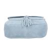 Blue Vera Pelle Vanita Suede Leather Handbag