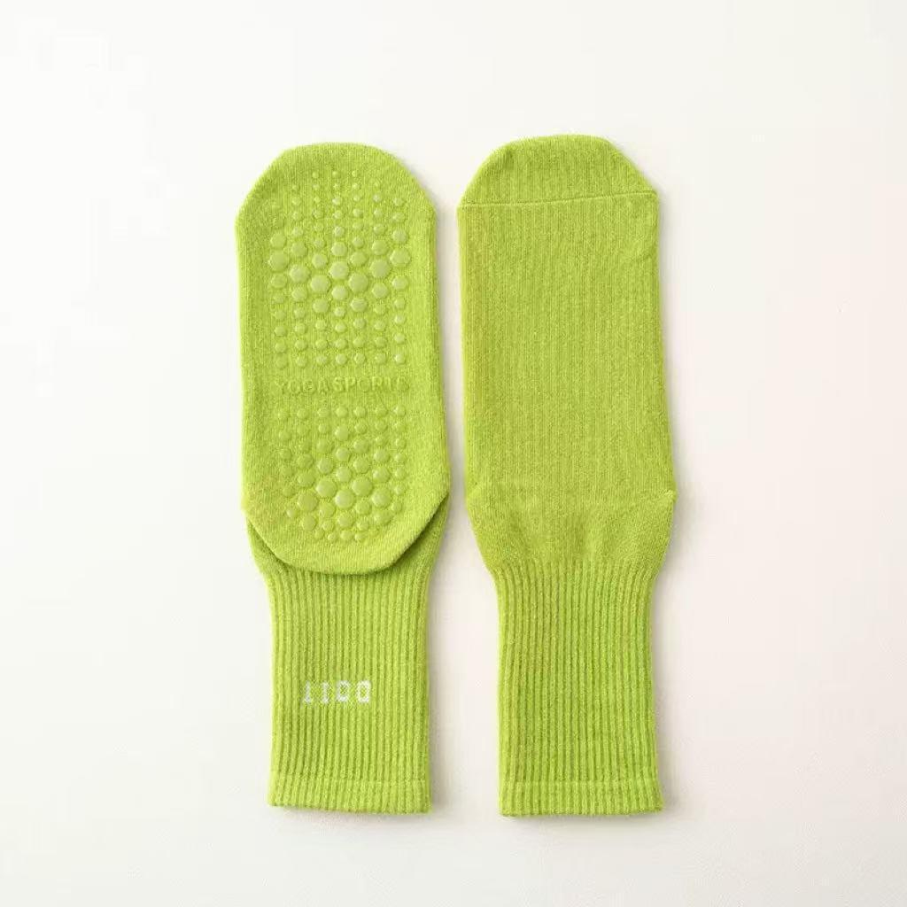 

Women s Non-Slip Mid-Calf Yoga & Dance Socks One Size светло-зеленый