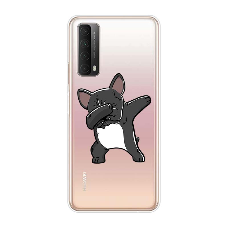 Cute Brindle Frenchie Puppy For Huawei Y9S Y6S Y8S Y9A Y7A Y8P Y7P Y5P Y6P Y7 Y6 Y5 Pro Prime 2020 2019 Soft Phone Case