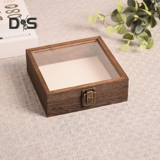 High-Visibility Display Box Large Insect Shadow Box Wood Construction Multiple Sizes Smooth Edge Insect Specimens Storage Display Case