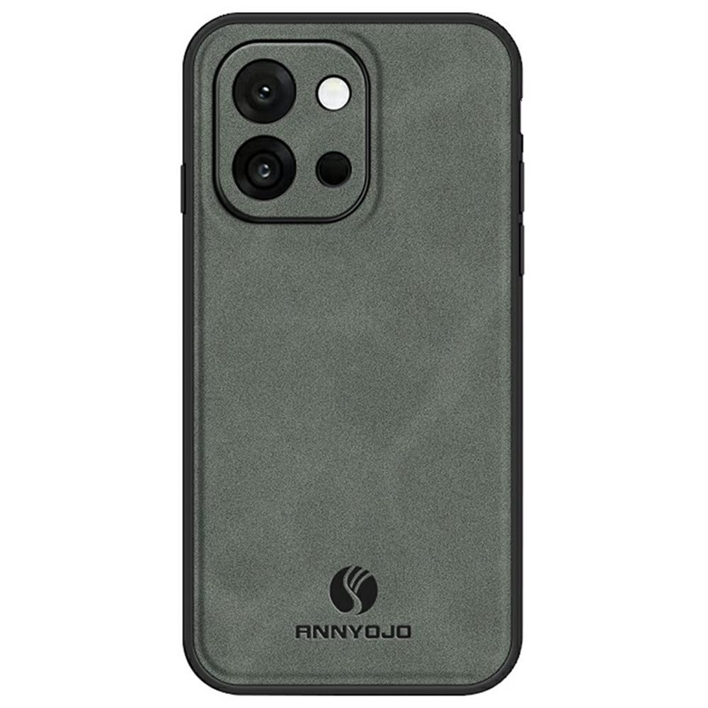 

ANNYOJO Чехол для OnePlus 13T 5G из ПУ кожи+ПК+ТПУ, противоударная задняя крышка для телефона Grey