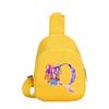 Anime Cartoon 26 English Letter K-Pop Demon Hunters  Printed Chest Pack for Boy Girl Shoulder Bag Student Portable Crossbody Pouch Kid Christmas Gift