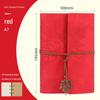 Maple Leaf Retro Loose-Leaf Notebook with Customizable Logo and Skin-Feel Cover