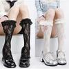Japanese Lolita Lace Ruffle Mid-Calf Summer Socks - Women's Trendy JK Academy Style