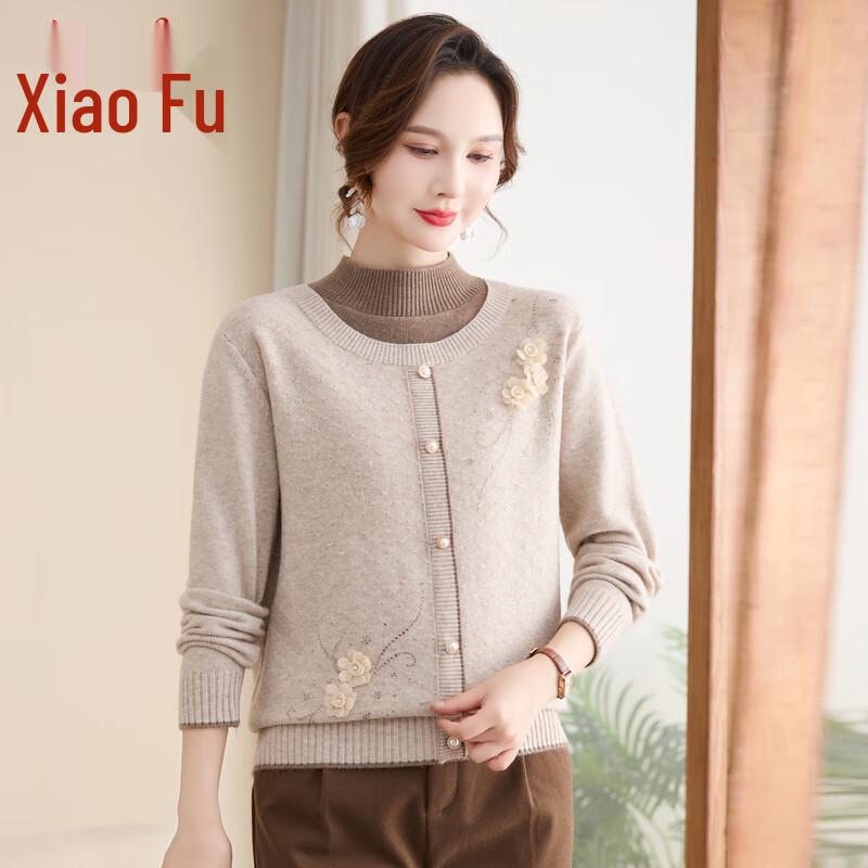

Elegant Faux Two-Piece Sweater Top for Women 4XL