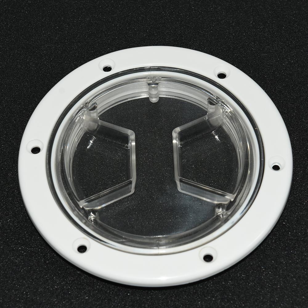 4 6 Inch Round Deck Plate Marine Boat Inspection Hatch Cover Plate Cut Out ABS Plastic Anti-corrosive Boat Deck Hatch Custom