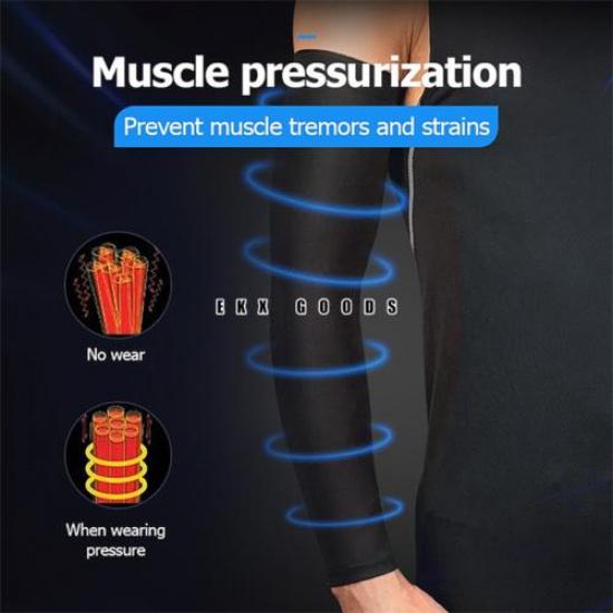 UV Sun Protection Arm Sleeve - Cooling Compression Sleeves for Men & Women