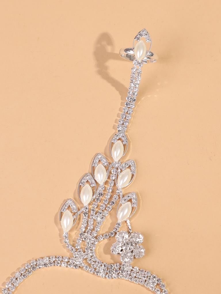 1 Women's Claw Chain Series Trendy Narcissus Bracelet Ring Finger Chain Date Travel Banquet Party Holiday Dressing Gift