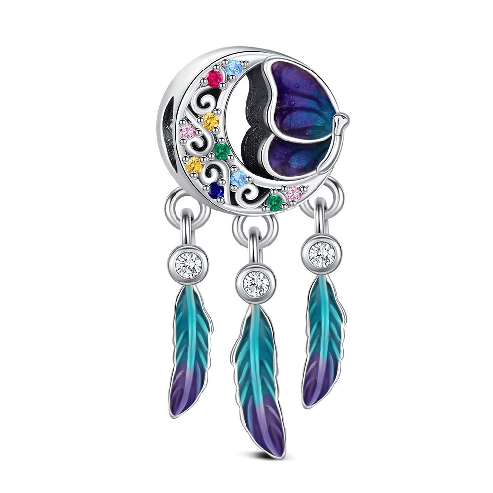 Elegant Rose Charm Fit Bracelet Diy For Women Daily Wear Romantic Fashion Flower Pendant Love Gift Originalcopper Bead