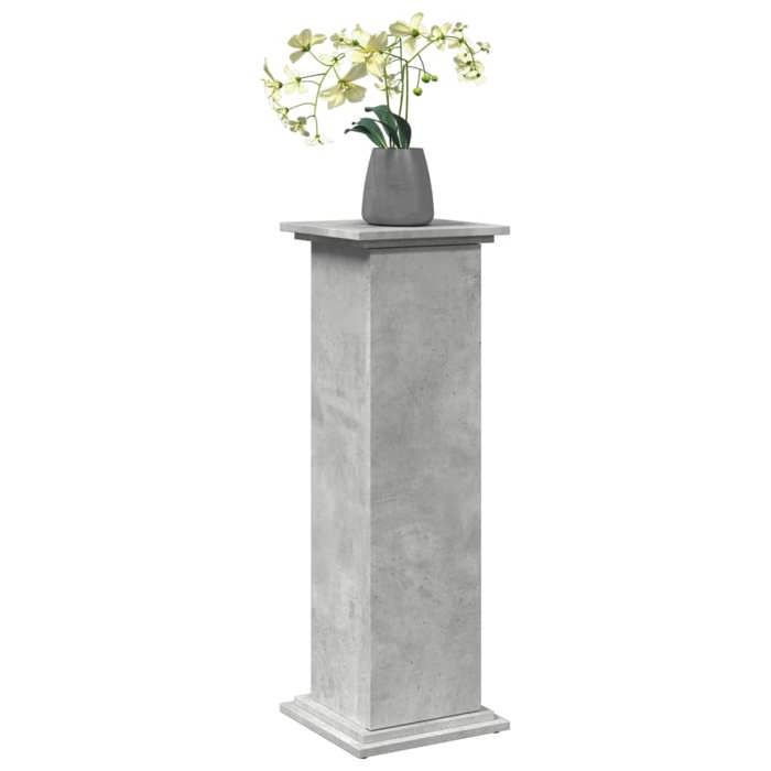VidaXL Pedestal with Storage Concrete Grey 31x30x90 Cm Engineered Wood 854610