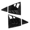 4Pcs Set Rear Side Window Louver Cover Trim Glossy Black Replacement for Corolla 2019‑2021