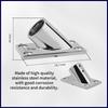 22/25mm Tube Pipe Base 45° Marine 316 Stainless Steel Rectangular Base Handrail Fittings Accessories Boat Hardware