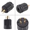 ochun NEMA L14-30P Plug, 30A 125V-250V Locking Plug for Generators with CUL, Quick Installation with 3-Pole 4-Wire Twist for Europe and America using