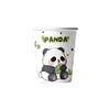 Bamboo Panda Theme Birthday Party Tableware Set: Disposable Tablecloth, Plates, Napkins, Cups, and Pull Flags