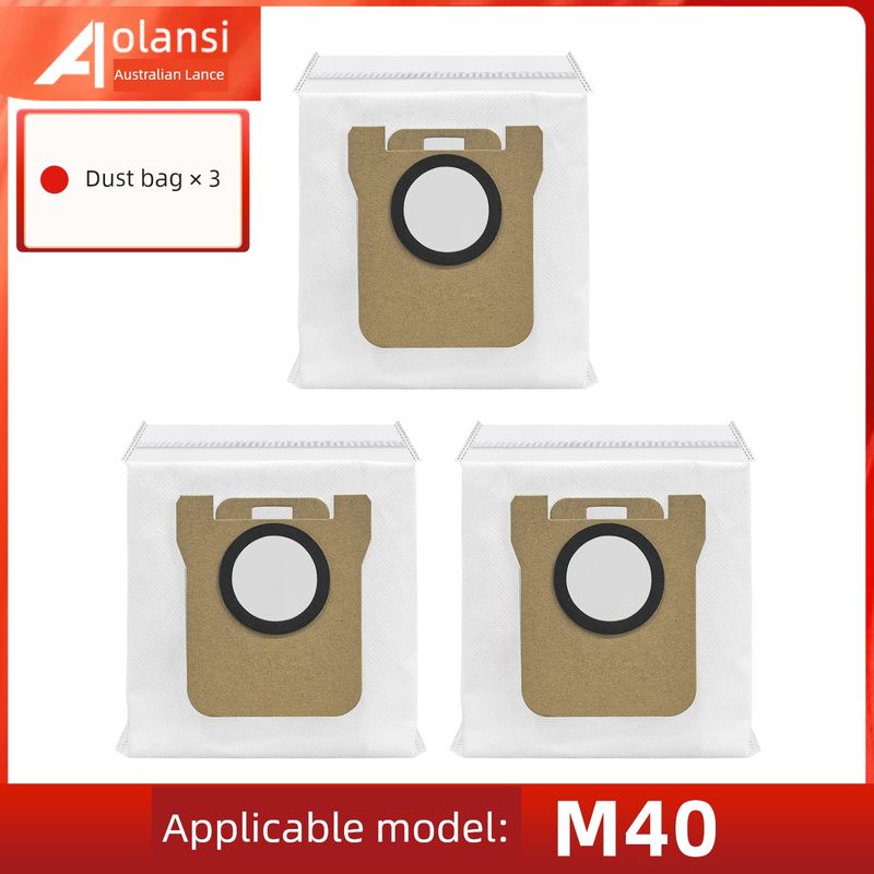 Suitable for Xiaomi MiJia M40 Scanning Mop Robot Accessories Rolling Side Brush Filter Cloth Dust Collection Bag Cleaning Solution