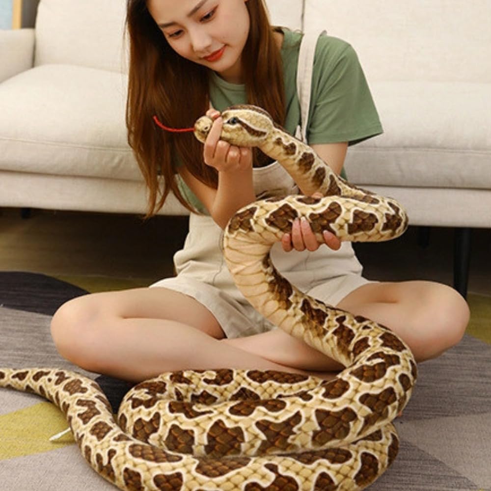 Itisyou Snake Plush Large Stuffed Plush Large Snake Cute 200cm Toy, Animal, Toy, Cushion, Animal, Fluffy, Soft,