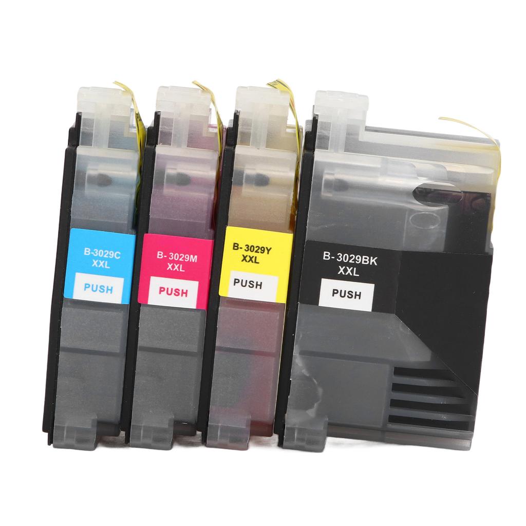 4 Stück Tintenpatrone BK C M Y Reibungslose Ausgabe Klarer Druck Druckpatrone mit Tinte für Drucker MFC J5830DW