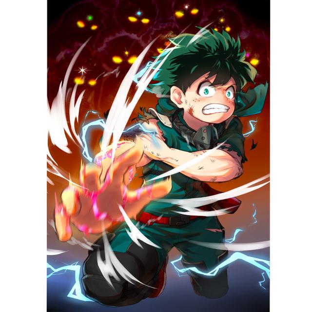 Wall Art Oil Painting Japanese Anime BNHA Deku Manga My Heroes Academy Poster Printing Boys' Bedroom