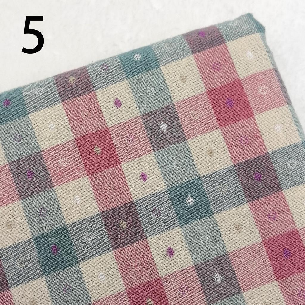 50x70cm Japanese Yarn-dyed Fabric first dye woven cotton plaid brocade patchwork craft fabric cloth DIY stitch sew doll clothes
