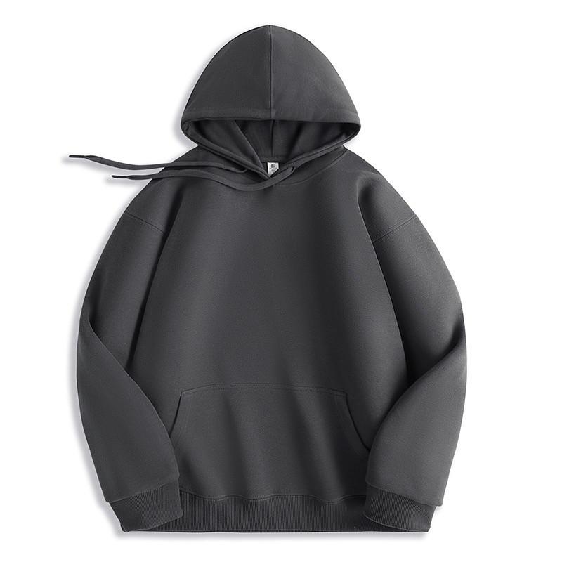 Sudadera de Color Sólido Oversize Para Hombres Mujeres Casual Primavera Otoño