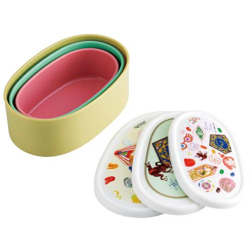 Skater Lunch Box Seal Container Storage Container Made in Japan (Large 400ml Medium 280ml Small 180ml) Set of 3 Ag+ Antibacterial Harry Potter Honeydu