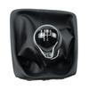 Gear Stick Shift Knob Manual 5 6 Speed For Seat Leon III 3 MK3 2012 - 2017 With Black Leather Boot Cover Black Line