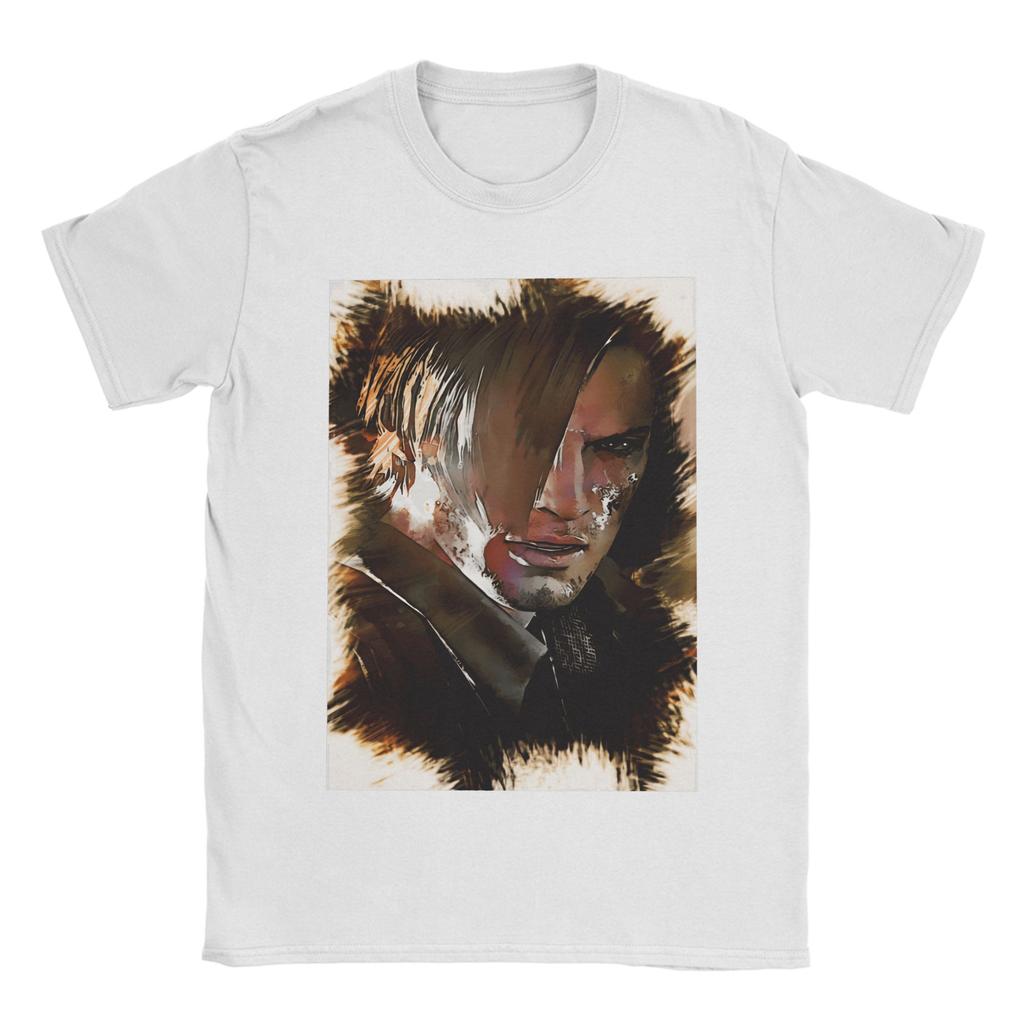 Leon Kennedy RE9 Cotton T Shirt For Adult Summer Y2K Basic T Shirts Comfortable Hip Hop Tee Shirt Oversize Loose Tops