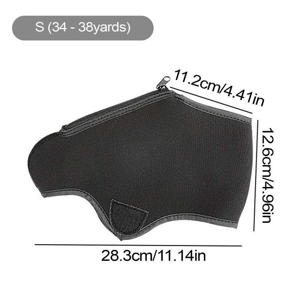 black Ski Boot Covers Windproof Ice Skate Cover Skating Boots Neoprene Zippered Protector outdoor Roller Skate Accessories