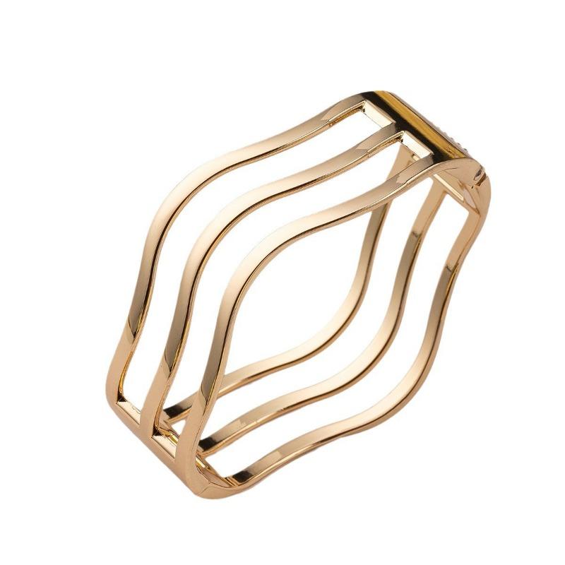 Alloy round bracelet new accessory women's irregular wind bracelet open bracelet