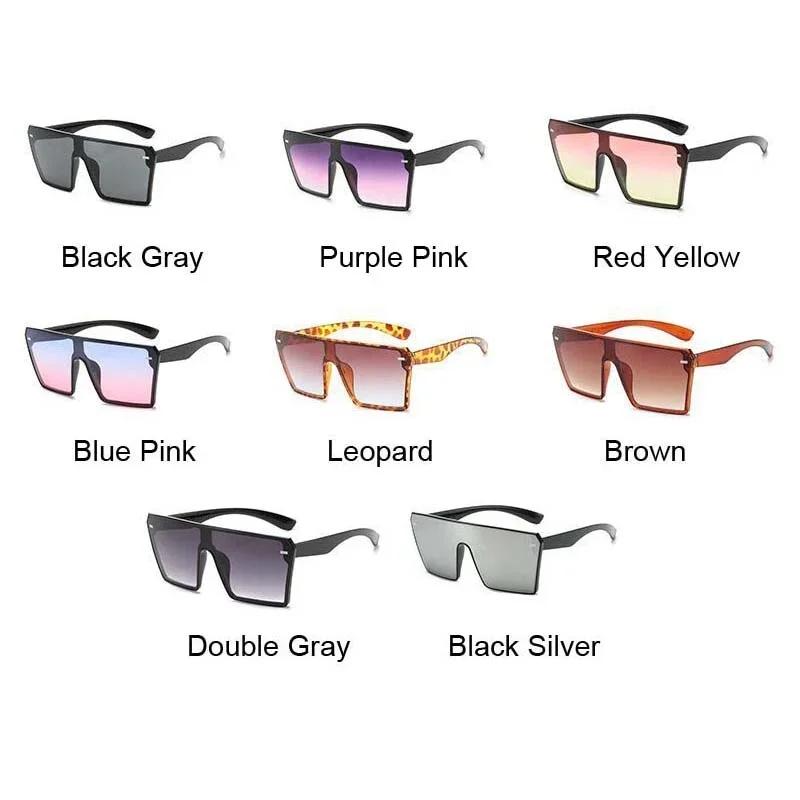 Fashion Oversized Square Sunglasses Woman Fashion Brand Big Frame Female Sun Glasses Vintage Outdoor Driver Gradient Sunglasses