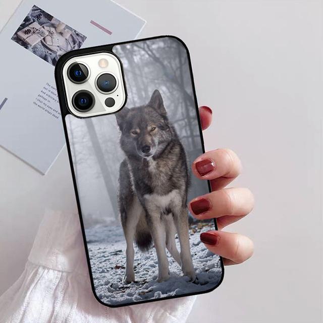 Animal The Wolf Howl Phone Case For iPhone 17 Air 14 13 12 16Pro Max 15  Plus Max Cover Shell Coque