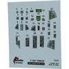Lanbo Models 1/72 Scale F-14D Interior 3D Decals for Hobby Boss Aircraft Model Kit Detail Up Parts LNB72112