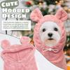 Dog Bathrobe Super Absorbent Towel Robe - Microfiber Bath Towels Fast Drying Coat for Dogs, Cute Dogs Clothes Adjustable Collar & Belly Strap Warm