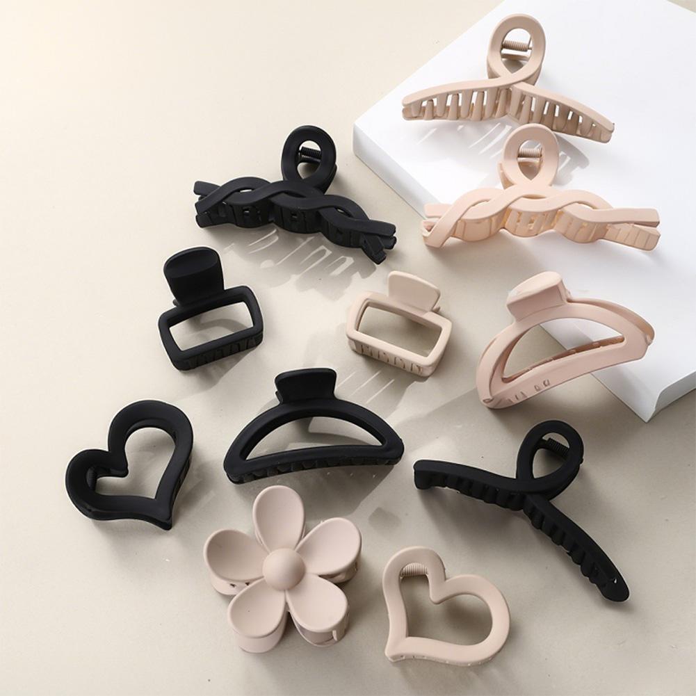 

Черный кофейный цвет заколки для волос набор многоцветных матовых заколок для волос заколка-краб простой прочный головной убор заколка для волос аксессуары для волос 08