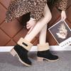 Large Size Snow Boots Women's Autumn and Winter New Fur Snow Boots Women's TEUM