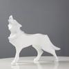 Hars Abstract Wolfbeeld Geometrische Dierenfiguren Wolfbeeldhouwwerk Ambachten Thuiskantoor Plank Bureau Decoratie Ornamenten